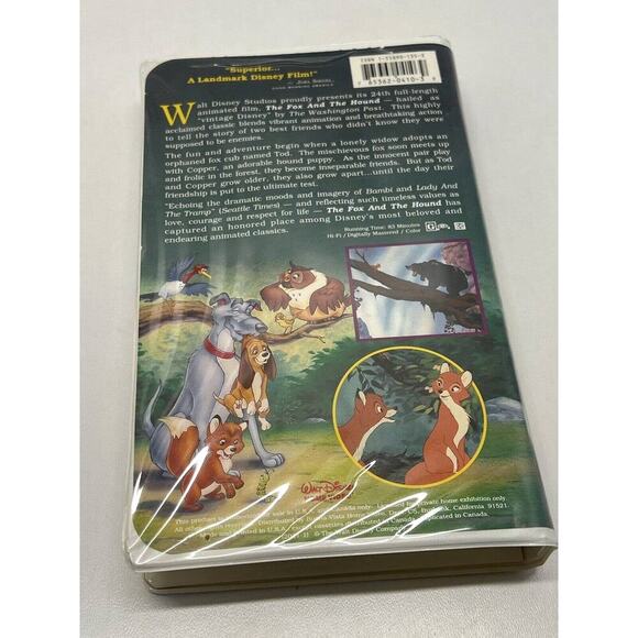 The Fox and the Hound black diamond edition (VHS, 1994) Excellent Condition - Picture 2 of 5